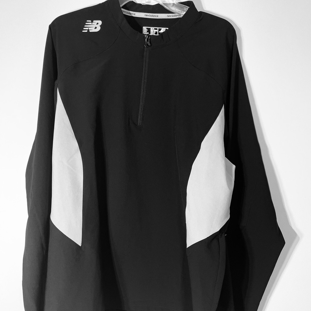 New‎ Balance Black and Gray Half-Zip Jacket~ Size Large ~ Great Casual